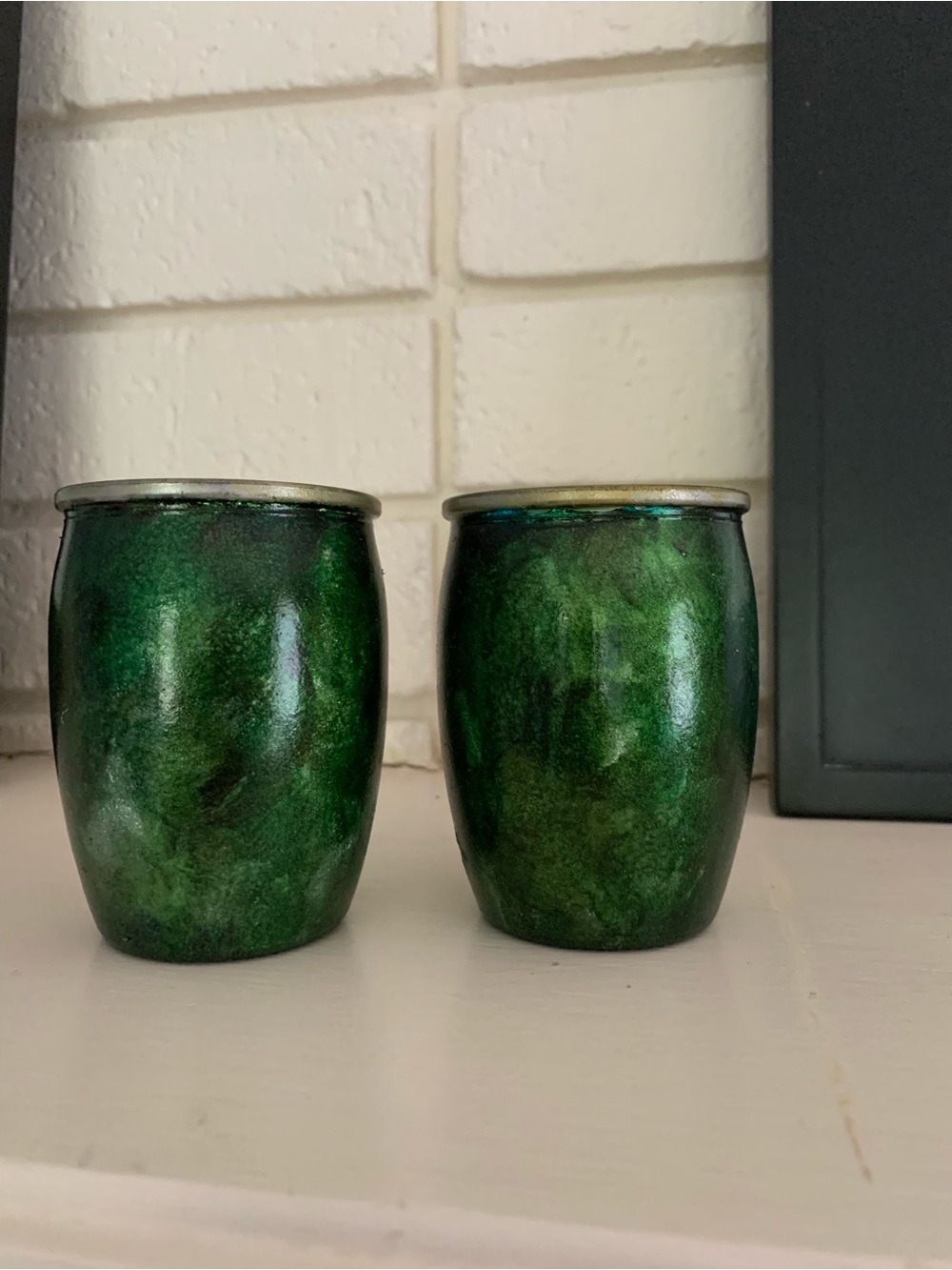 Hand Painted Votive Candle Holders